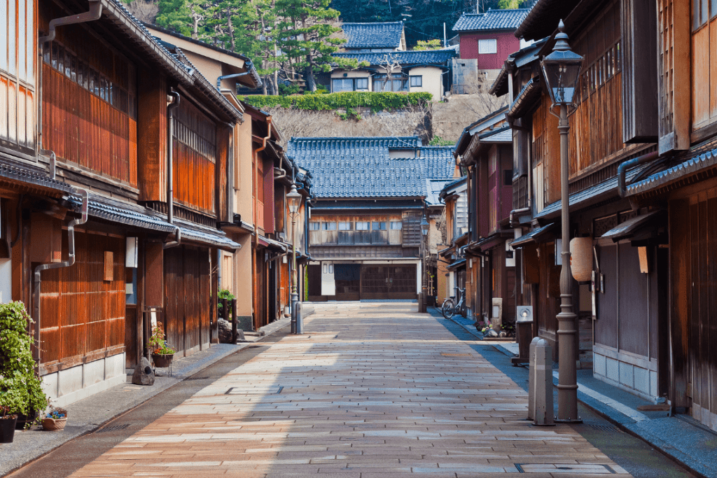 Distrik Higashi Chaya di Kanazawa Jepang