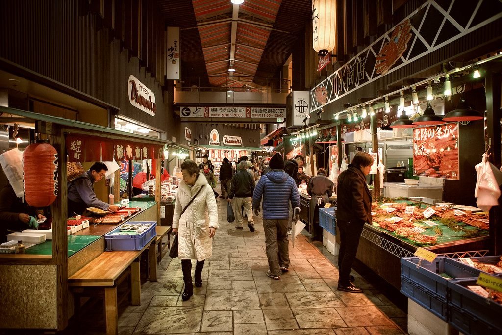 Omicho Ichiba di Kanazawa Jepang