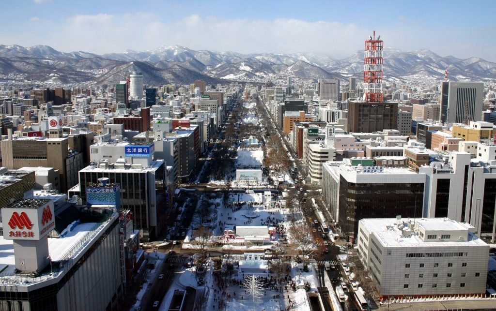 kota sapporo di hokkaido