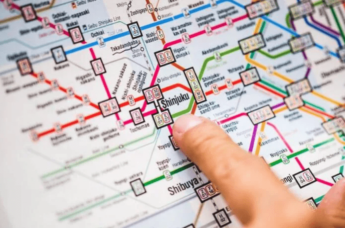 Peta Subway di Tokyo