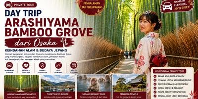 Private Tour Day Trip Arashiyama dari Osaka