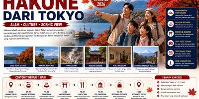 Private Tour Day Trip Hakone dari Tokyo
