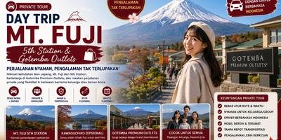 Private Tour Day Trip Mt. Fuji & Gotemba dari Tokyo