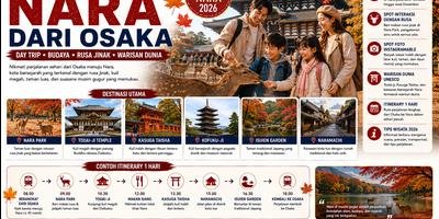 Private Tour Day Trip Nara dari Osaka