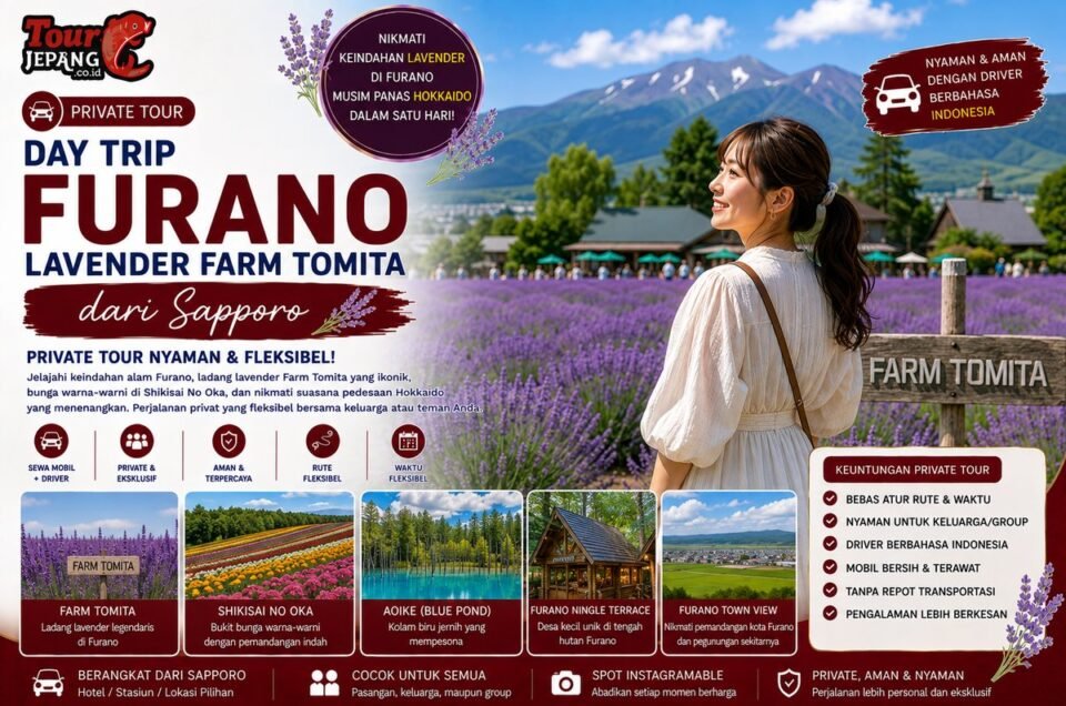 Private Tour Day Trip Furano: Lavender Farm Tomita dari Sapporo