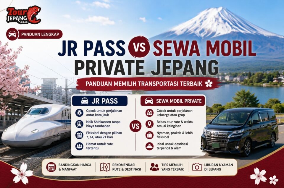 JR Pass vs Sewa Mobil Private Jepang: Panduan Memilih Transportasi yang Tepat untuk Liburan Anda