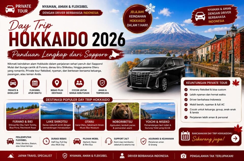 Day Trip Hokkaido 2026: 10 Rute Terbaik dari Sapporo untuk Private Tour