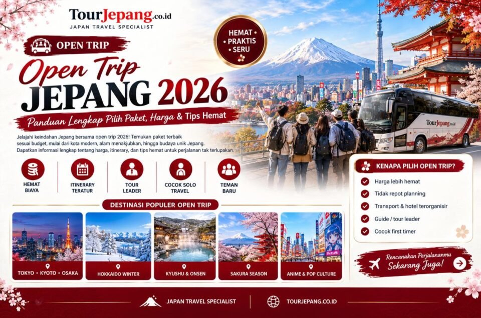 Open Trip Jepang 2026: Panduan Lengkap Pilih Paket, Harga, dan Tips Hemat